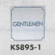 表示プレートH トイレ表示 ステンレス鏡面 80mm角 表示:GENTLEMEN (KS895-1) GENTLEMEN