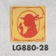表示プレートH トイレ表示 真鍮金メッキ イラストシルエット 80mm角 表示:女性用 (LG880-28) 女性用