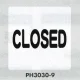 表示プレートH ポリプロピレン300×300 表示:CLOSE (PH3030-9) CLOSE