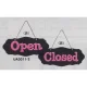 表示プレートH ドアサイン 両面Open⇔Closed 仕様・カラー:波型・ピンク (UA3011-2) 波型 ピンク