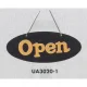 表示プレートH ドアサイン 片面Open 仕様・カラー:楕円型・イエロー (UA3020-1) 楕円型 イエロー