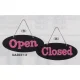 表示プレートH ドアサイン 両面Open⇔Closed 仕様・カラー:楕円型・ピンク (UA3021-2) 楕円型 ピンク