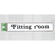 表示プレートH 室名札 アクリル 表示:Fitting room (フィッティングルーム) (UP318-9)