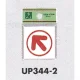 表示プレートH ピクトサイン アクリル 矢印 サイズ・仕様:40×40 ・斜め (UP344-2) 40×40 ・斜め