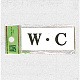表示プレートH トイレ表示 アクリル 表示:W・C (UP370-15)