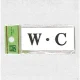 表示プレートH トイレ表示 アクリル 表示:W・C (UP370-15) W・C