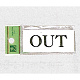 表示プレートH ドアサイン アクリル 表示:OUT (UP370-16)