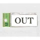 表示プレートH ドアサイン アクリル 表示:OUT (UP370-16) OUT