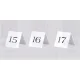 表示プレートH 卓上プレート アクリル 番号札 表示:21 (UP723-21) 21