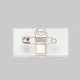 アクリルU名札 (両用折曲) 50×25 (11613***) 両用折曲