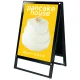 ポスター用スタンド看板 マグネジ A1  ブラック/ブラック 両面 (BPSSKMN-A1RB) A1 ブラック/ブラック 両面