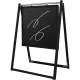 屋外対応スイングサイン マーカーボードタイプ ブラック A2 (BSWSBB-A2) ブラック A2