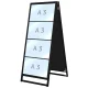 ブラックバリウスカードケーススタンド看板 A3横×4枚 (両面・計8枚) (BVACCSK-A3Y8R) A3横×4枚 両面 ブラック