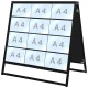ブラックバリウスカードケーススタンド看板 A4横×12枚 (両面・計24枚) (BVACCSK-A4Y24R) A4横×12枚 両面 ブラック