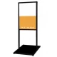 バリウスメッセージスタンド アルミ複合板 B2縦 ブラック (BVAMSAP-B2T) B2縦 ブラック