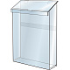 ポスターグリップスタンド看板用パンフレットケース単品 屋外用 シルバー (PGSKP-G-W115H-S)