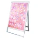 ポスター用スタンド看板 マグネジ  B1 シルバー/ホワイト 片面 (PSSKMN-B1KW) B1 シルバー/ホワイト 片面