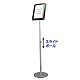 スマートフリーアクリルスタンド A4 ホワイト スライドあり (SMFACS135-A4W)