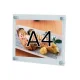 屋内専用ウォールメイキャップ A4 アクリル(角R) (WKT-A4) A4 アクリル(角R)