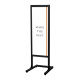 フラットオープンメッセージスタンド A3縦縦 ブラック (BFOMS-A3TTK) A3縦縦 ブラック