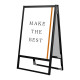 フラットオープンスタンド看板 A1 ブラック 両面 (BFOSK-A1R) A1 ブラック 両面