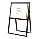 フラットオープンスタンド看板 A2ヨコ ブラック 片面 (BFOSK-A2YK) A2ヨコ ブラック 片面