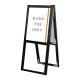 フラットオープンスタンド看板 A3 ブラック 両面 (BFOSK-A3R) A3 ブラック 両面