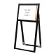 フラットオープンスタンド看板 A3ヨコ ブラック 片面 (BFOSK-A3YK) A3ヨコ ブラック 片面