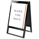 PSSK ポスター用スタンド看板 B2 ブラック/ブラック 両面 (BPSSK-B2RB) B2 ブラック/ブラック 両面