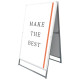 PSSK ポスター用スタンド看板 A0 ホワイト/シルバー 両面 (PSSK-A0RW) A0 ホワイト/シルバー 両面