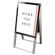 PSSK ポスター用スタンド看板 A2 ブラック/シルバー 両面 (PSSK-A2RB) A2 ブラック/シルバー 両面