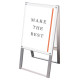 PSSK ポスター用スタンド看板 A2 ホワイト/シルバー 両面 (PSSK-A2RW) A2 ホワイト/シルバー 両面