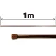 のれん棒 (1m) スチールタイプ (4230) 1メートル