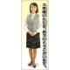 ご来社いただき、ありがとうございます 女性ベスト 等身大バナー 素材:ポンジ(薄手生地) (62148) ポンジ(薄手生地)