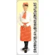 いらっしゃいませ。どうぞごゆっくり・・・ カフェ(オレンジ)A 等身大バナー 素材:ポンジ(薄手生地) (62330) ポンジ(薄手生地)