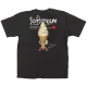 黒Tシャツ ソフトクリーム キャラクター サイズ:L (64170) L