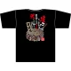 黒Tシャツ お好み焼 イラスト サイズ:XL (67568) XL