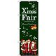 のぼり旗 Xmas Fair緑 サンタ (GNB-2571)
