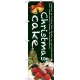 のぼり旗 Christmas cake (緑) (SNB-2788) 緑