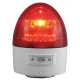 電池式LED回転灯 ニコカプセル Φ118 赤 点灯方式:手動 (VL11B-003AR) 手動