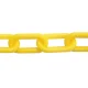 プラスチックチェーン NO.80 (中) 黄 (22635YLW) 黄