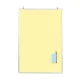 スチールカラーボード ルーシーボード イエロー 板面寸法:W225×H300 (FY01) イエロー W225×H300