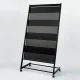パンフレットスタンド アルモード 2505 屋内用 A4×4段3列 ブラック/ブラック (2505-KK) ブラック/ブラック