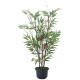 光触媒 人工観葉植物 造花 黒竹&南天1.0(幹:天然黒竹) (高さ100cm) (2011R160)