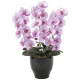 光触媒 人工観葉植物 造花 胡蝶蘭セリースL (高さ66cm) (21K120) パープル
