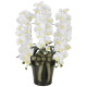 光触媒 人工観葉植物 造花 ロイヤル胡蝶蘭W (高さ76cm) (2291A200)