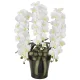 光触媒 人工観葉植物 造花 ロイヤル胡蝶蘭W (高さ76cm) (2291A200) ホワイト