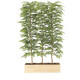 光触媒 人工観葉植物 造花 ウッドプランターライトトネリコ1.8(組立式) (高さ180cm) (2610A1500)