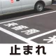 道路表示シート 「止まれ」 白ゴム 300角 (835-024W) 止まれ 300角 白