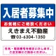 入居者募集中 ブルー デザインB オリジナル プレート看板 W450×H300 エコユニボード Bタイプ W450×H300 エコユニボード
